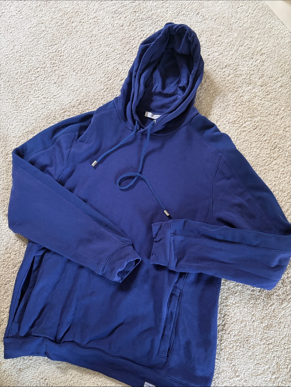 Versace Collection Deep Blue Pullover Hoodie- size M